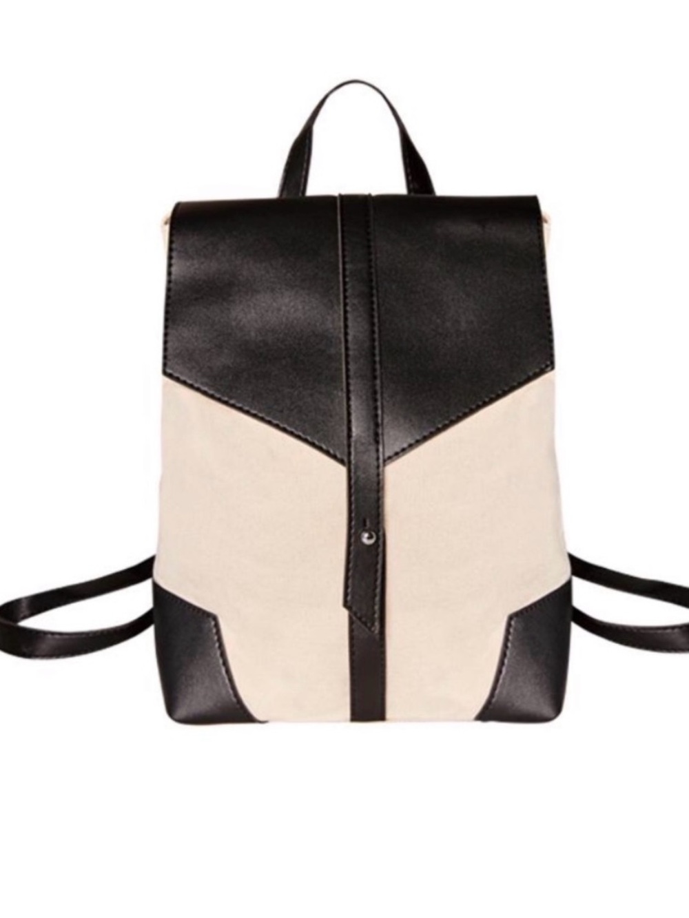 Deux Lux Canvas & Leather Backpack Bag